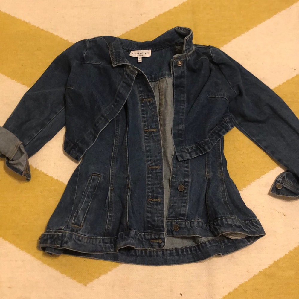 Current Air Peplum Fit Jean Jacket